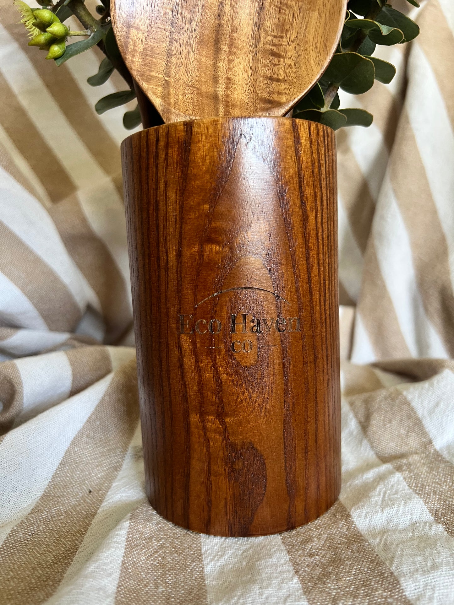 Eco Haven Co | Teak Wooden Kitchen Utensil Set 8 Piece