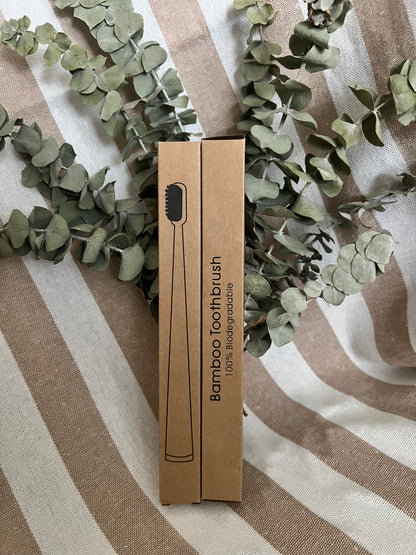 Adult Bamboo Toothbrush | Natural Boar Bristles
